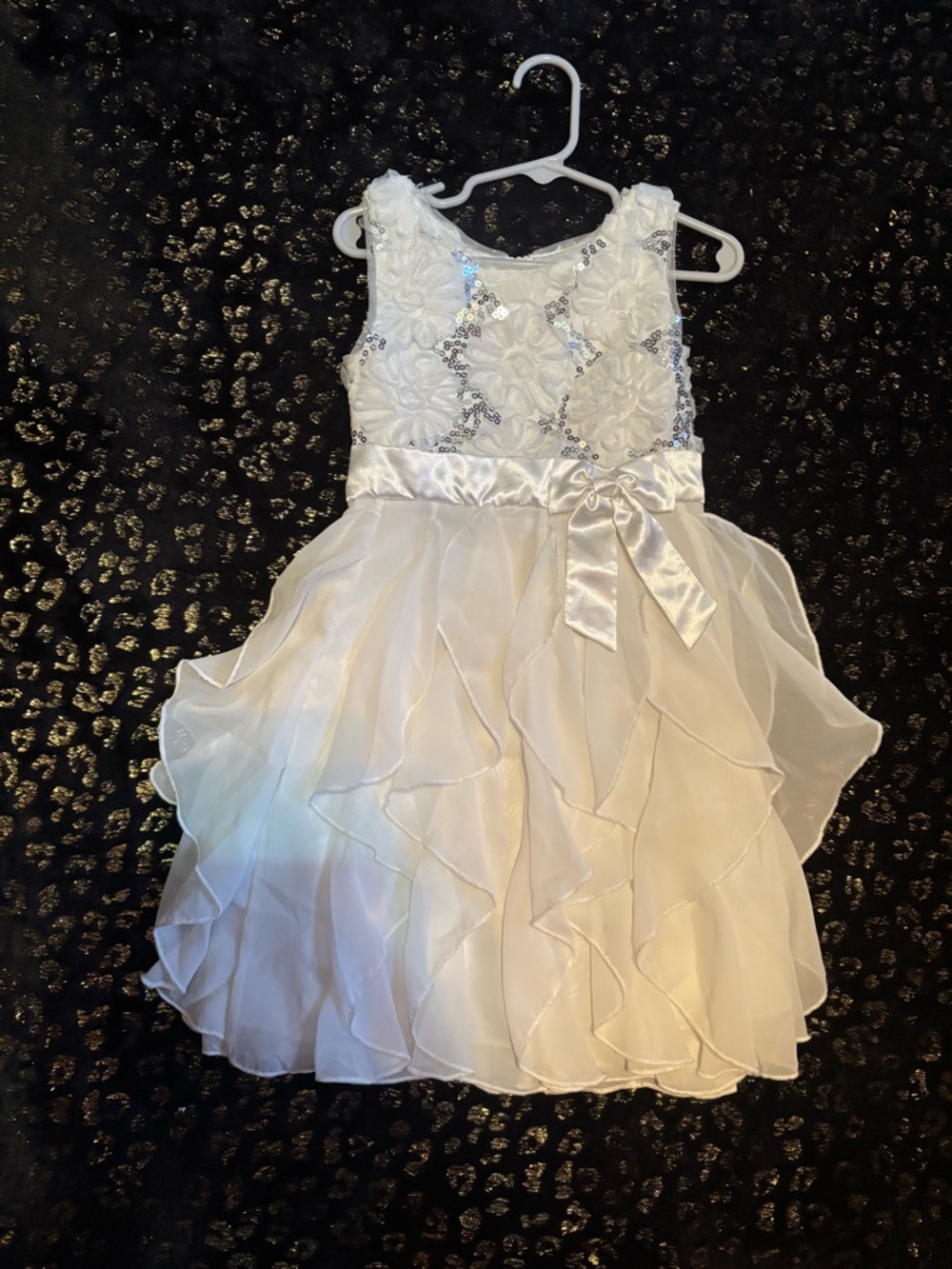 Knitworks NWOT White Flower Girl Wedding Party Dress Communion